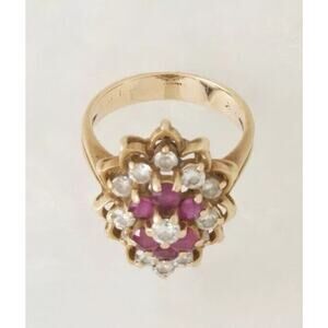 Bailey Banks & Biddle Ruby Diamond Ring